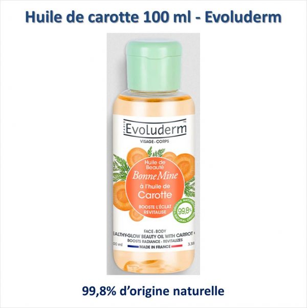 Huile de carotte 100 ml - Evoluderm
