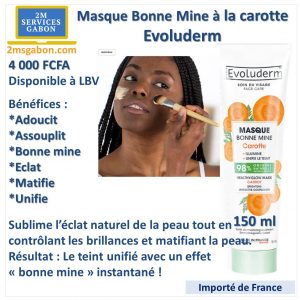 Evoluderm - Masque Bonne Mine à la carotte